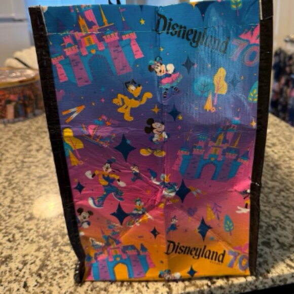Disneyland 70th Anniversary Reusable Tote Bag | NEW with Tags - Picture 3 of 5
